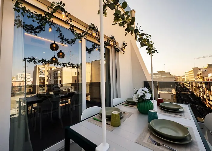 Vallonea Attico Terrazzato A 10 Min Dal Lungomare Bari